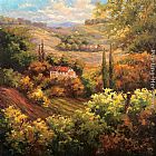 Hulsey Famous Paintings - Mediterranean Valley Farm